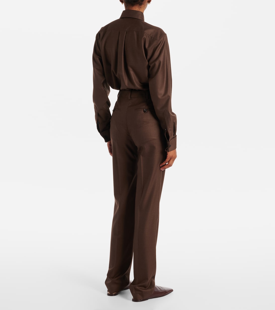Davey virgin wool straight pants | Loro Piana