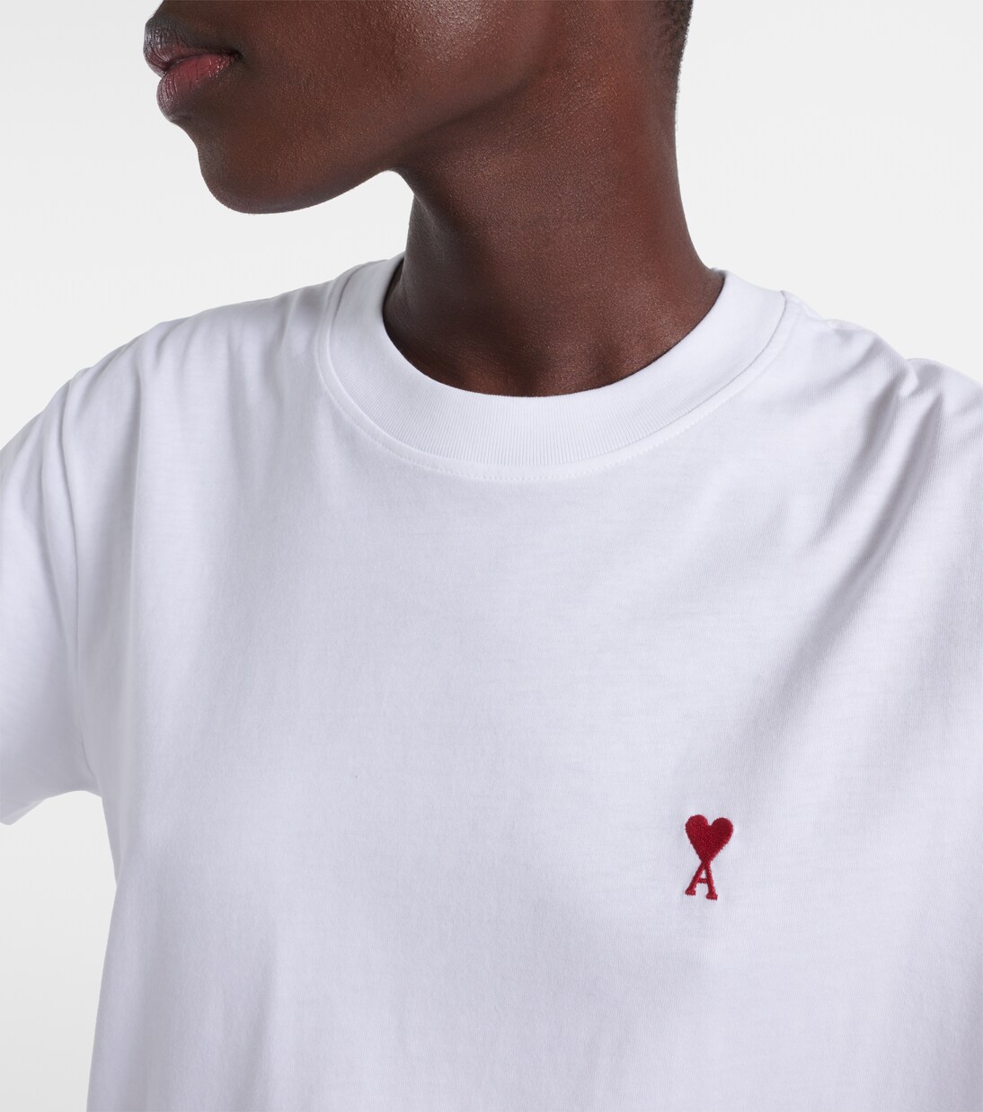 T-Shirt Ami De Cœur aus Baumwoll-Jersey | Ami Paris