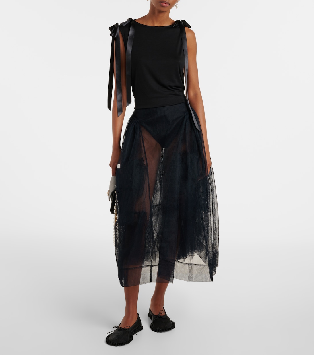 Bow-detail tank top | Simone Rocha
