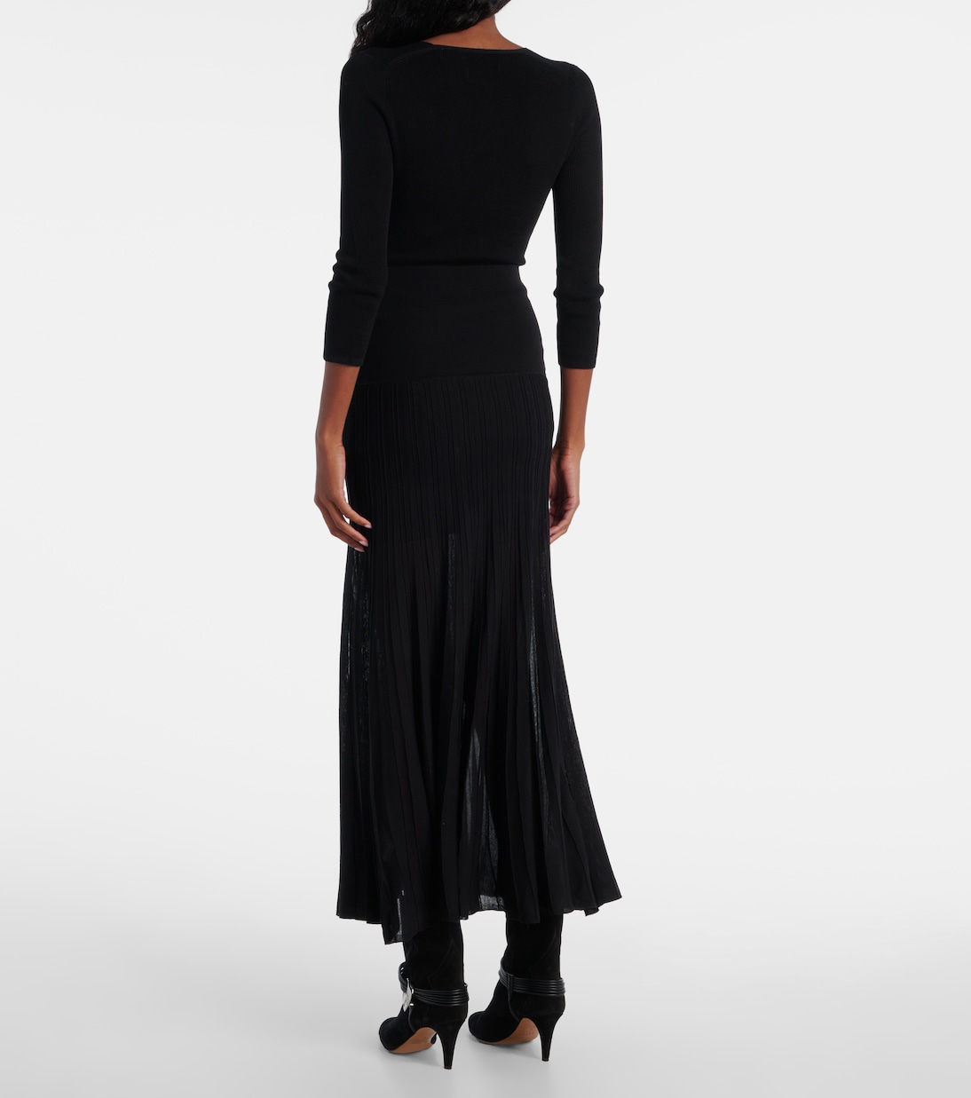 Ezra pleated semi-sheer crêpe skirt | Isabel Marant