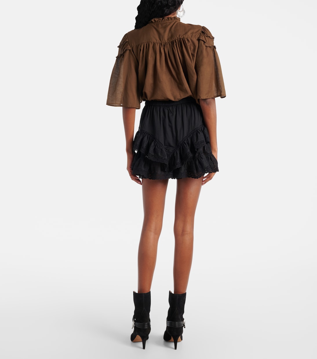 Geana ruffled cotton shorts | Marant Etoile