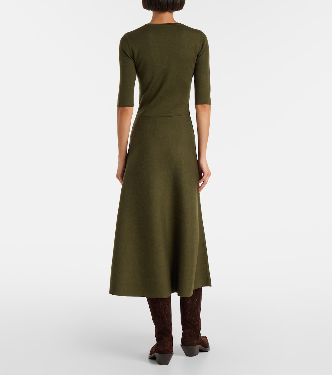 Midikleid aus Wolle, Kaschmir und Seide | Gabriela Hearst