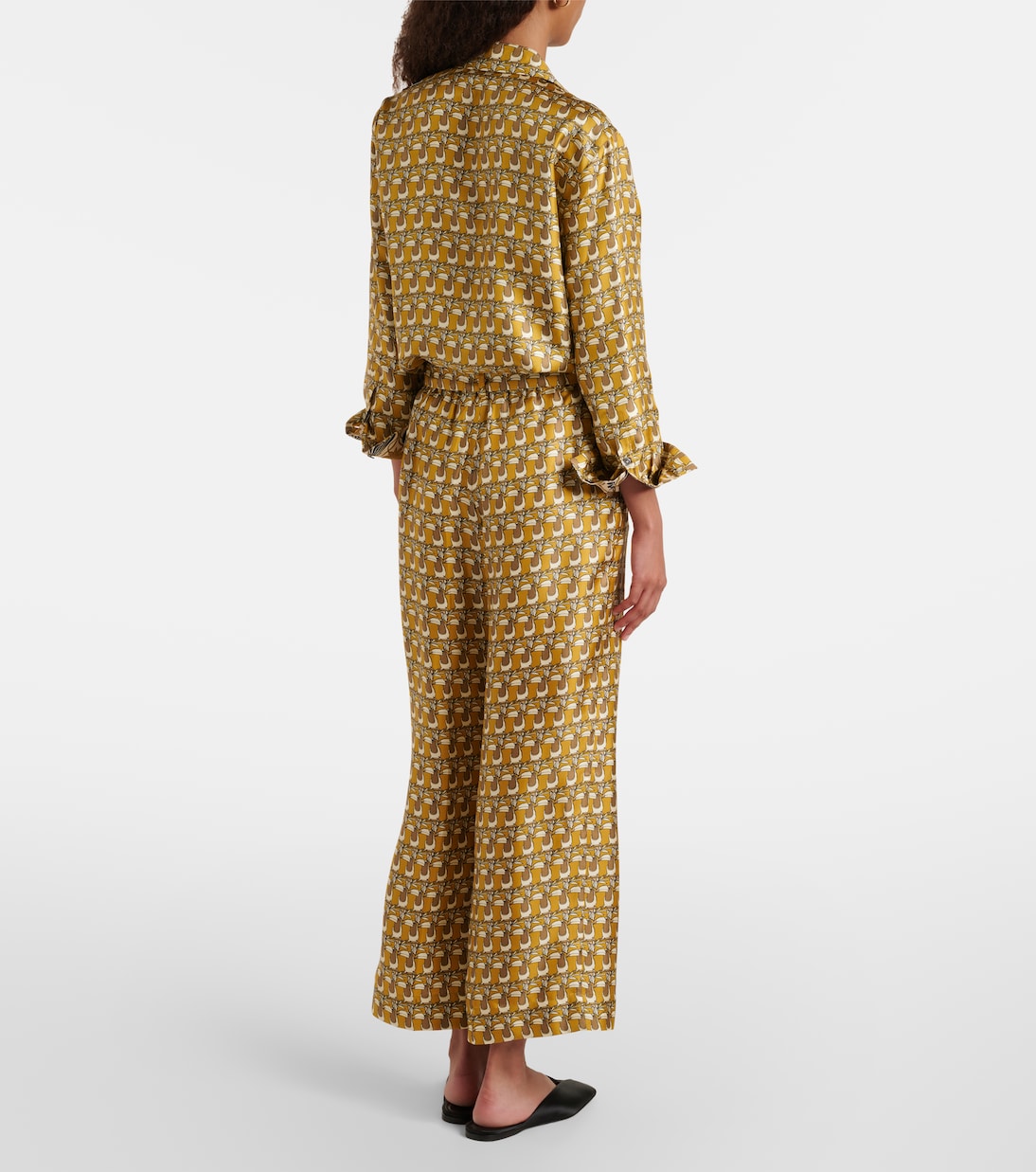 Printed silk wide-leg pants | 'S Max Mara