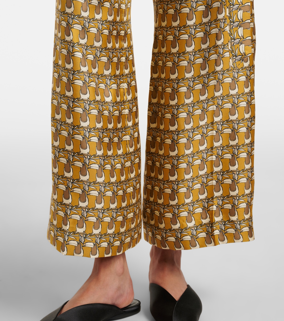 Printed silk wide-leg pants | 'S Max Mara