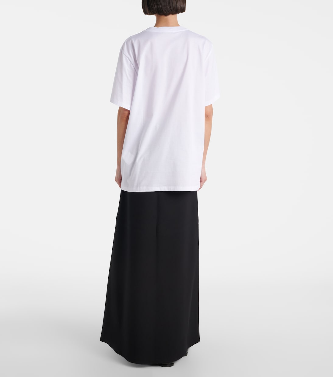 T-shirt Sequoia imprimé en coton à logo | Max Mara
