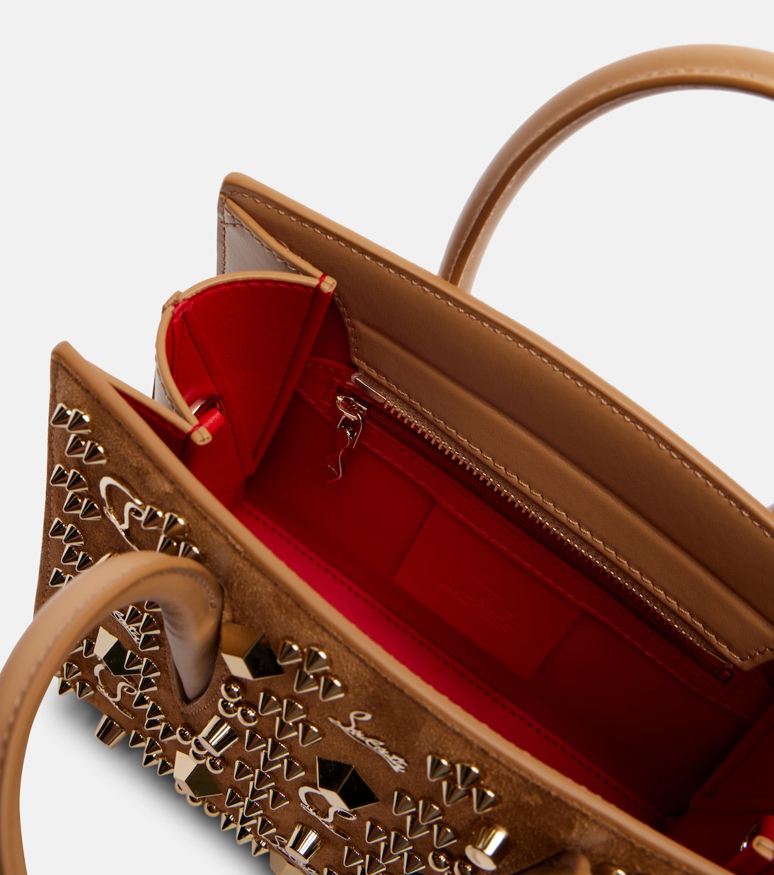 Borsa Paloma in suede con borchie | Christian Louboutin