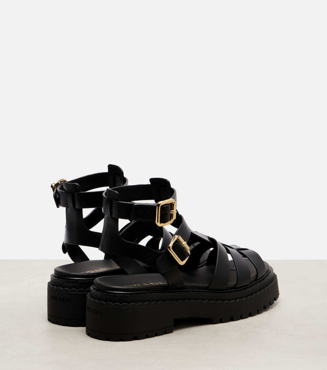 Sandalen aus Leder | Prada
