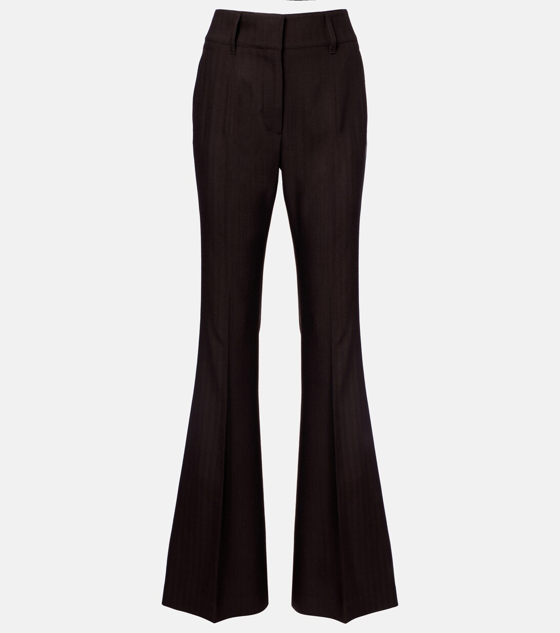 Pantaloni flared Rhein in lana a vita alta | Gabriela Hearst