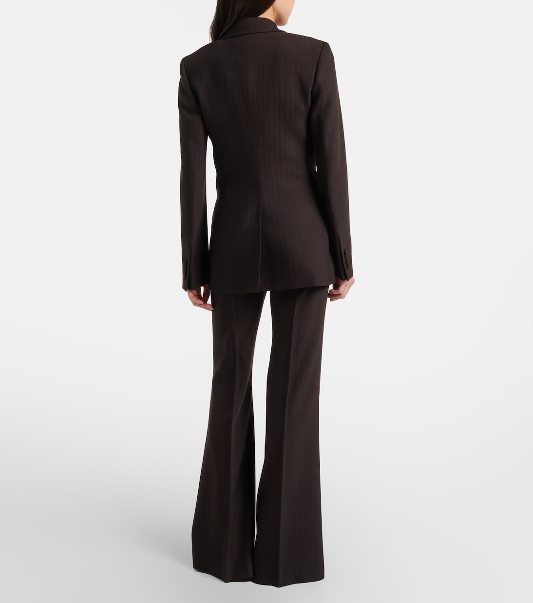 Pantaloni flared Rhein in lana a vita alta | Gabriela Hearst