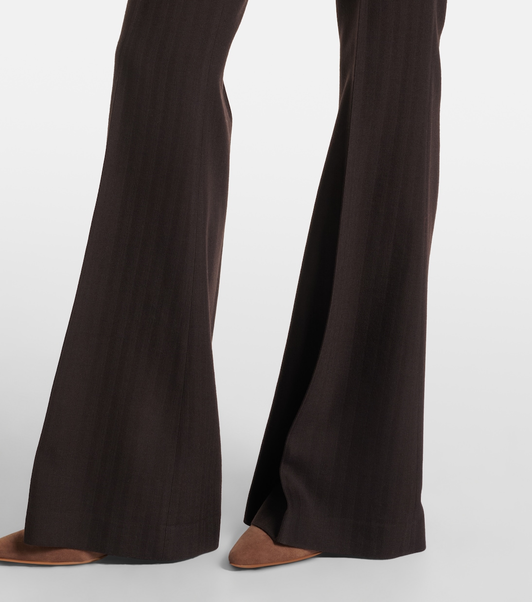 Pantaloni flared Rhein in lana a vita alta | Gabriela Hearst