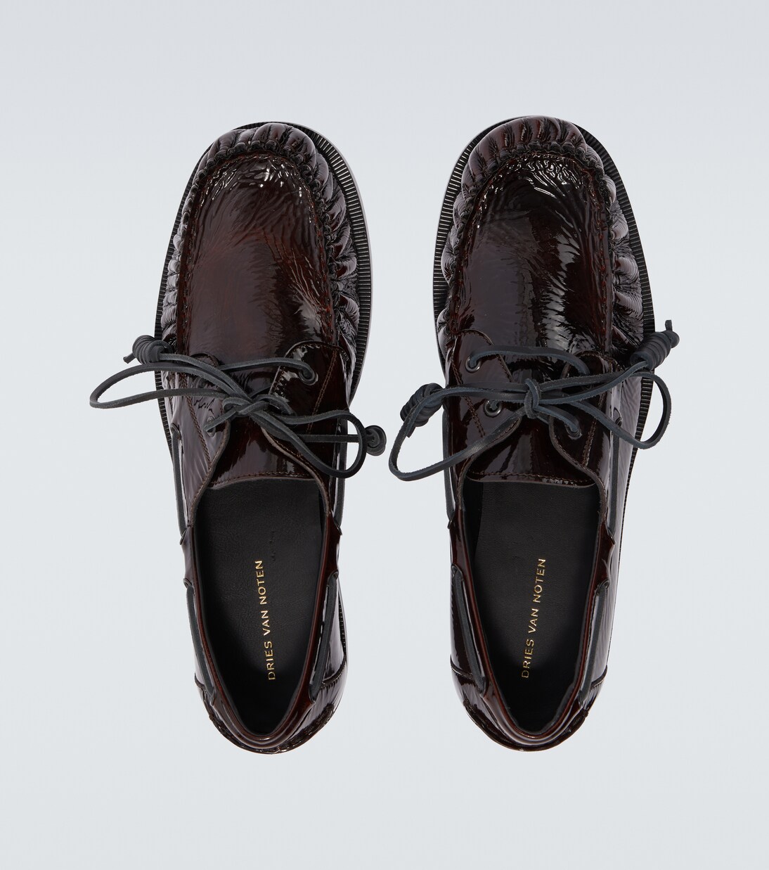 Patent leather boat shoes | Dries Van Noten