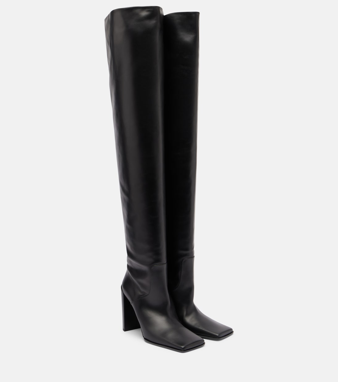 90 leather over-the-knee boots | Alaïa