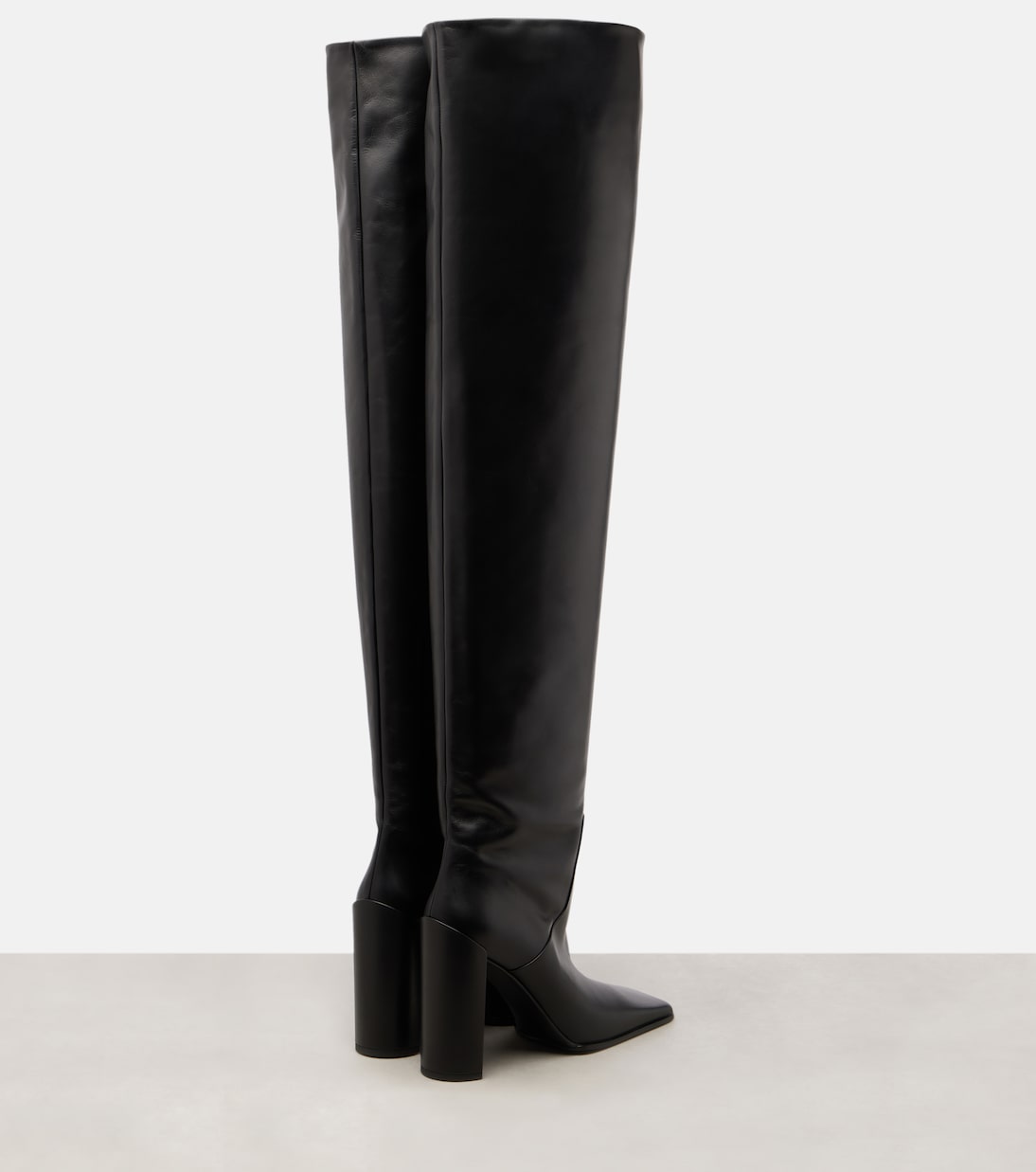 90 leather over-the-knee boots | Alaïa