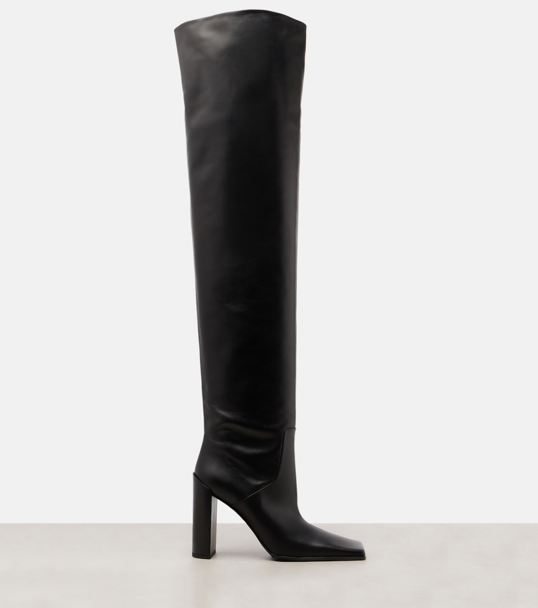90 leather over-the-knee boots | Alaïa