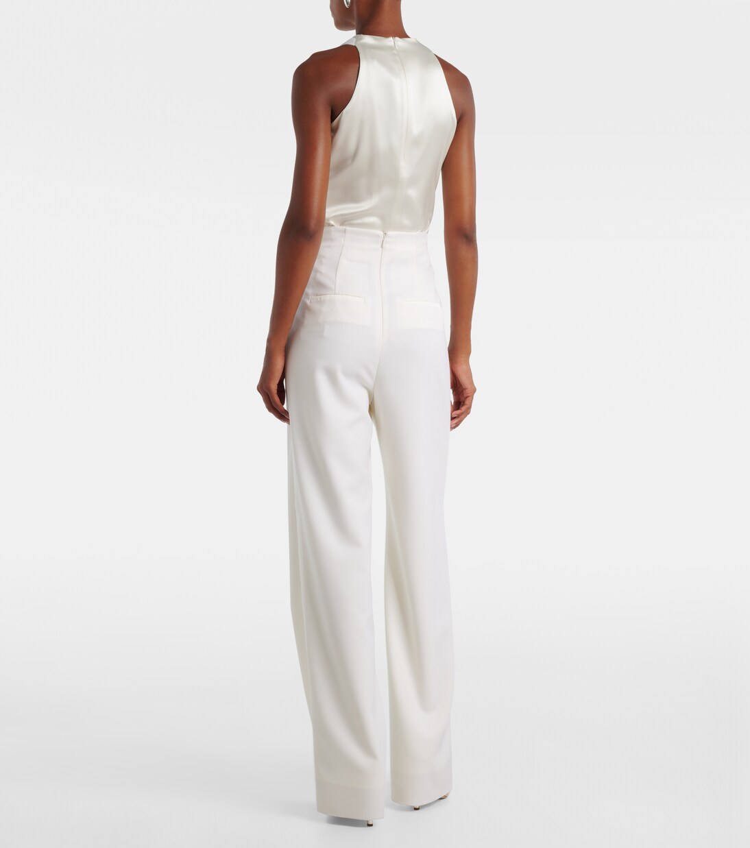 Balta high-rise virgin wool wide-leg pants | Max Mara