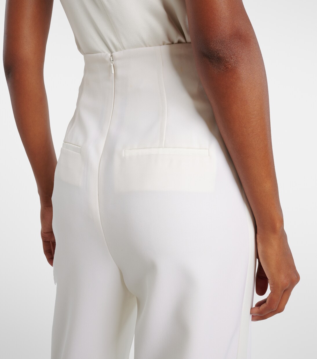 Balta high-rise virgin wool wide-leg pants | Max Mara
