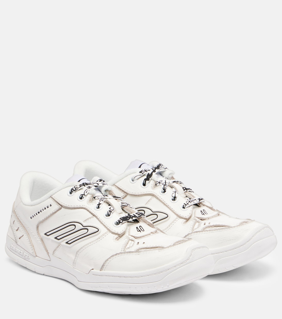 Baskets Hamptons 3B Sports Icon en cuir | Balenciaga