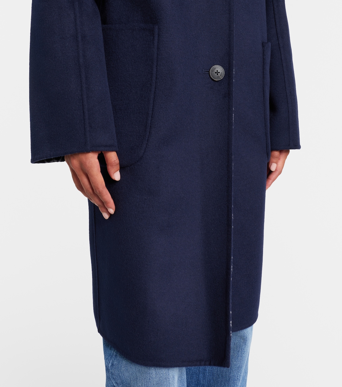 Single-breasted wool coat | Tory Burch