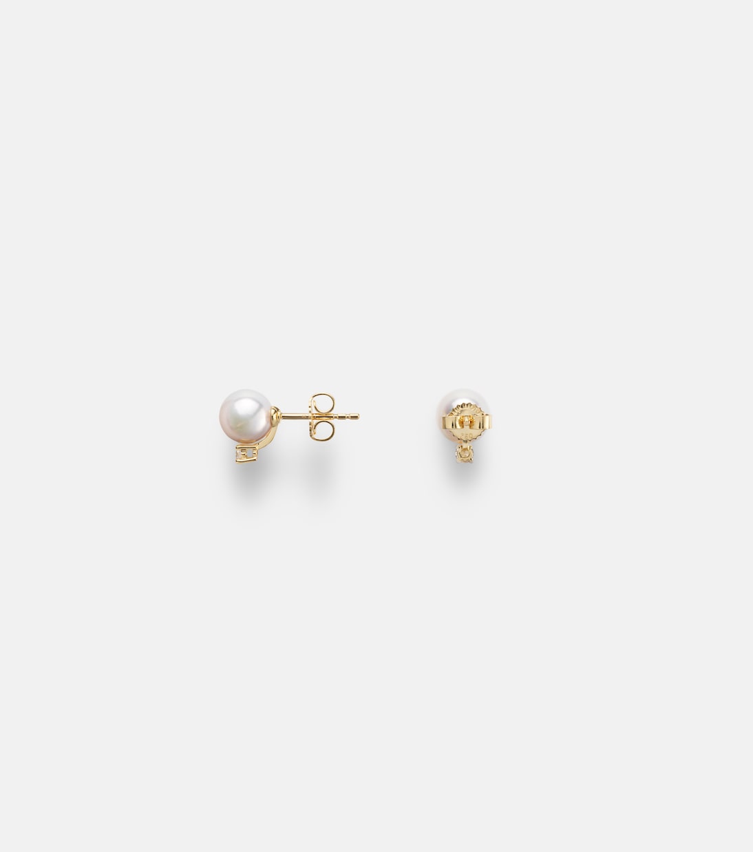 18kt yellow gold earrings with akoya pearls and diamonds | Mikimoto