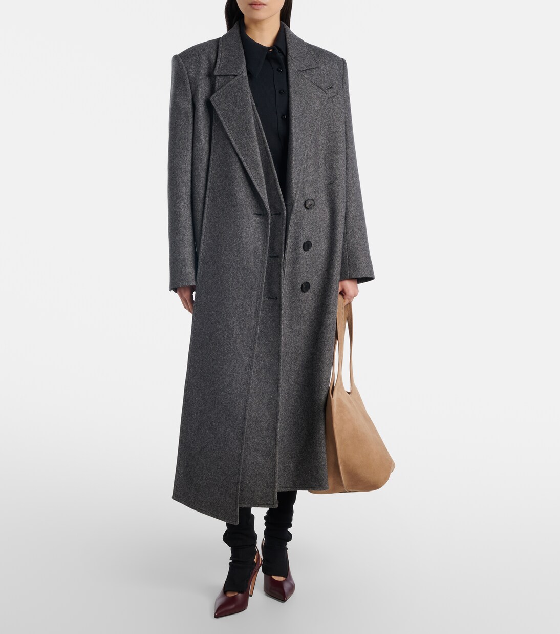 La Scoop Medium suede shoulder bag | The Attico