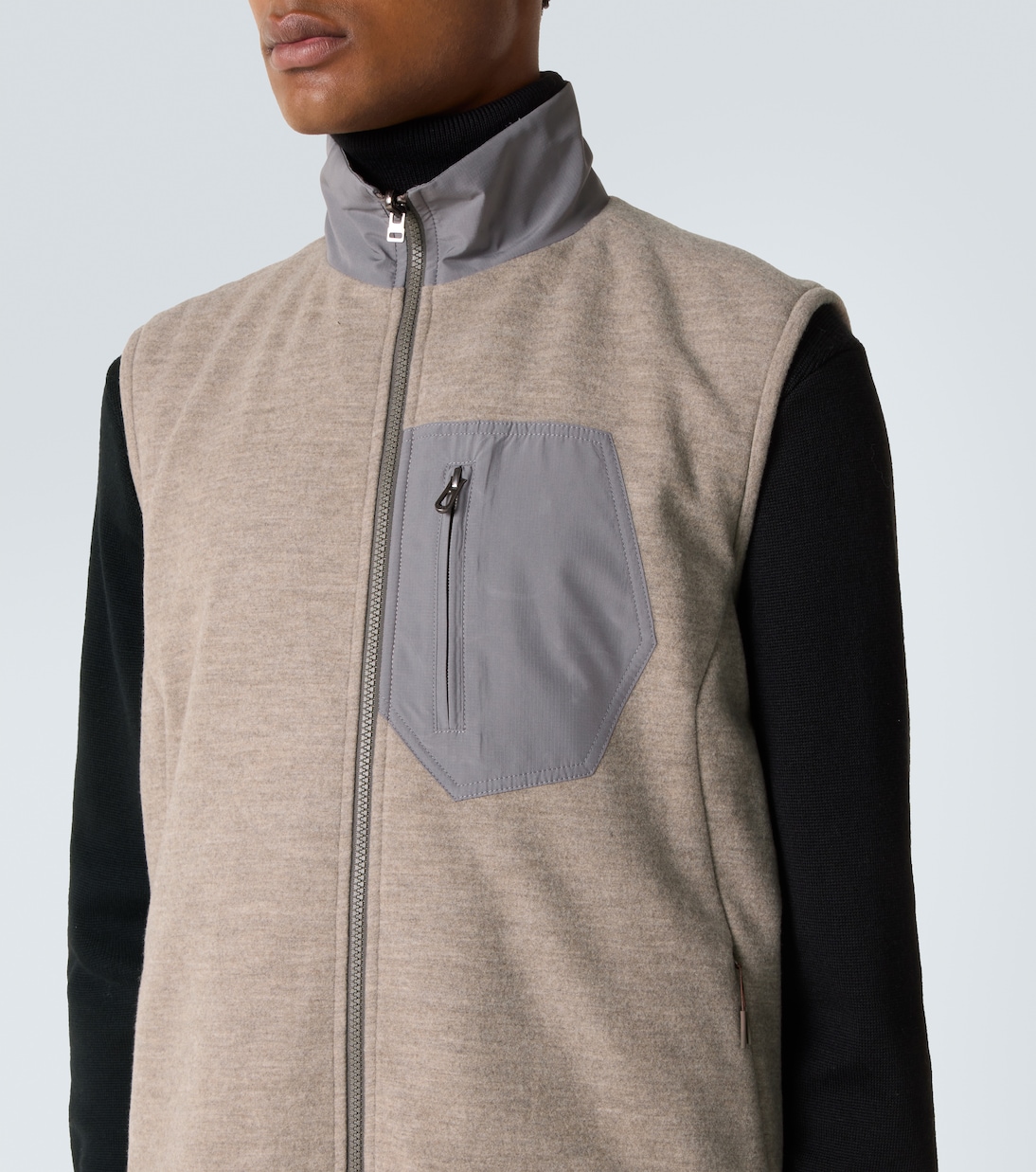 Explorer reversible wool-blend vest | Sease