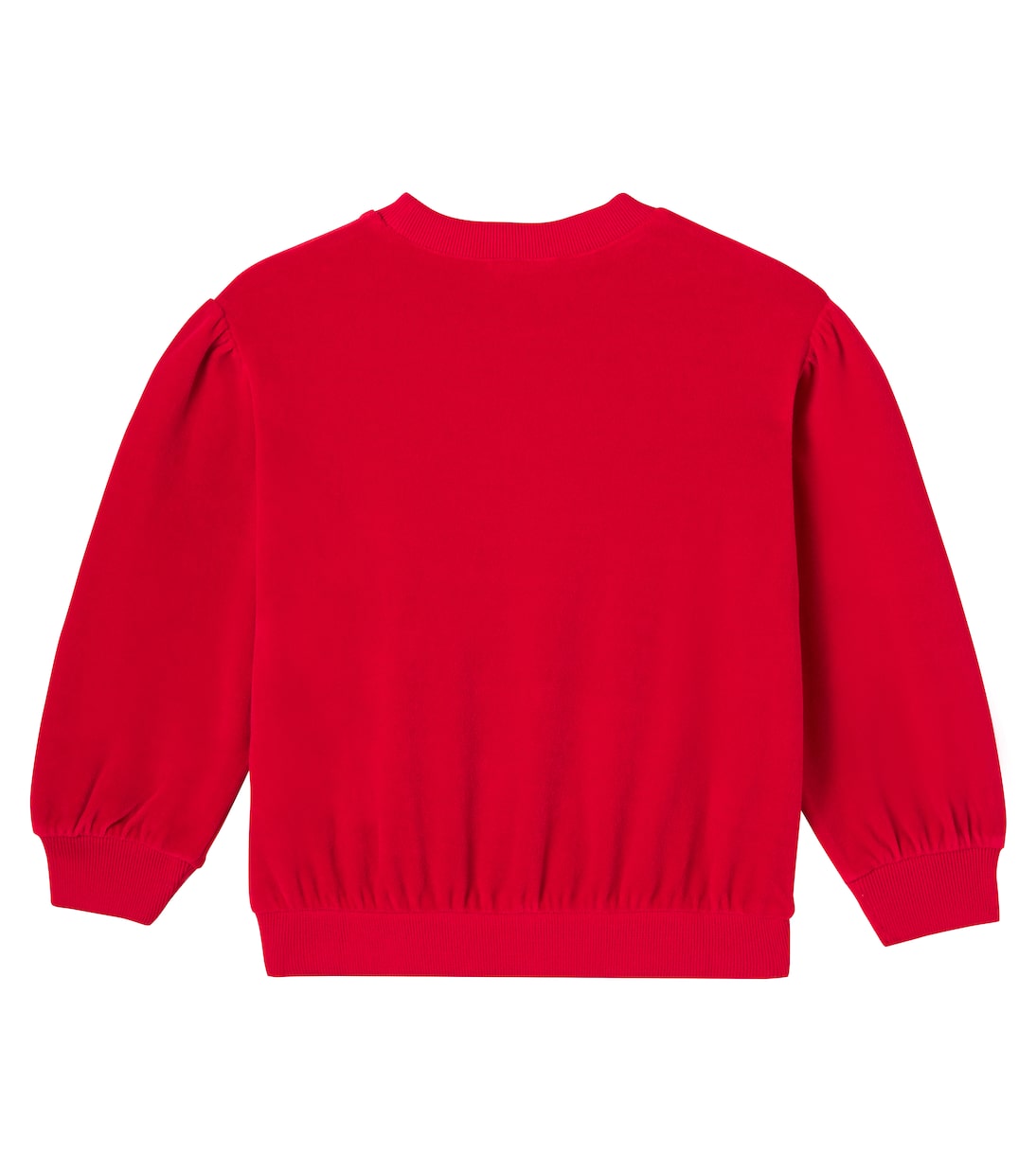 Logo cotton-blend velvet sweatshirt | Gucci Kids