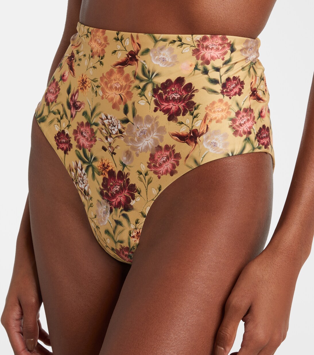 Magenta floral bikini bottoms | Agua by Agua Bendita