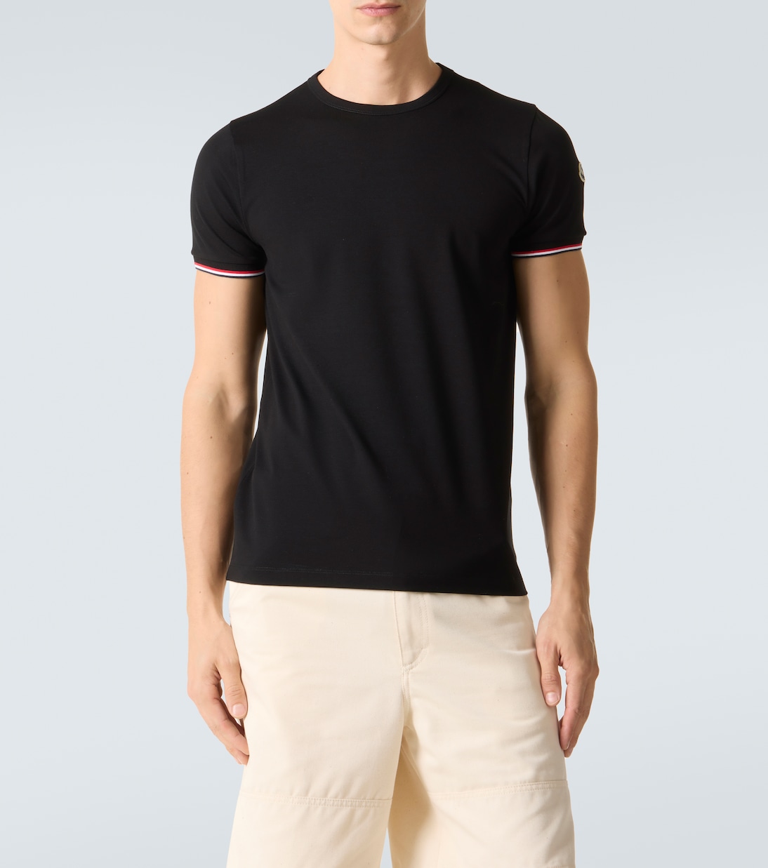 Camiseta Tricolor de jersey en mezcla de algodón | Moncler