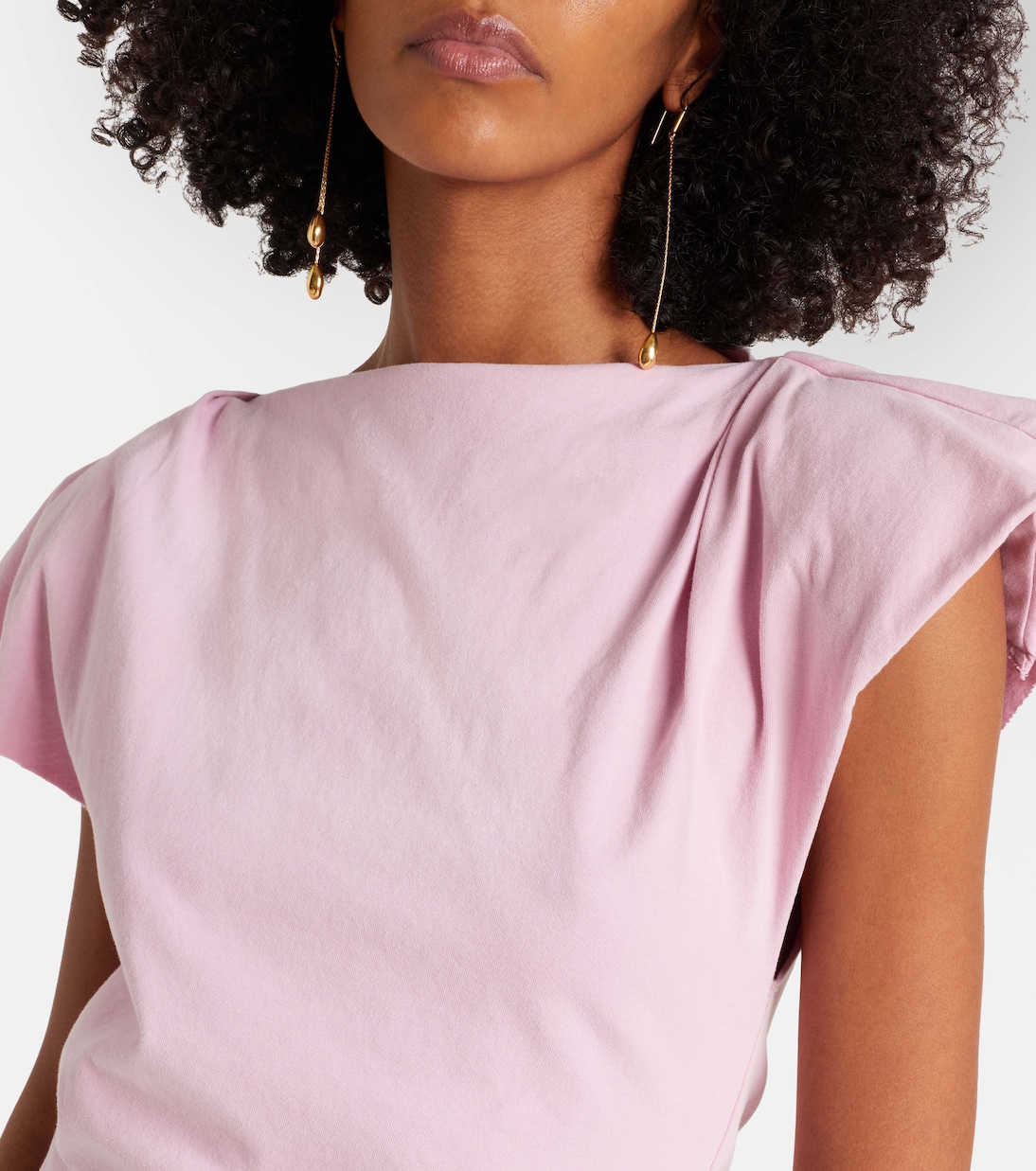 Sebani不对称棉质针织上衣 | Isabel Marant