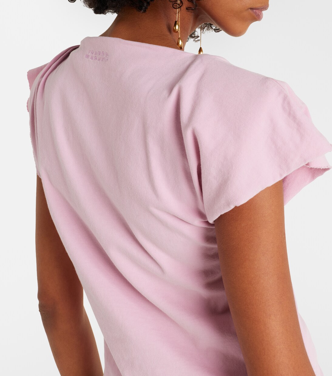 Sebani不对称棉质针织上衣 | Isabel Marant