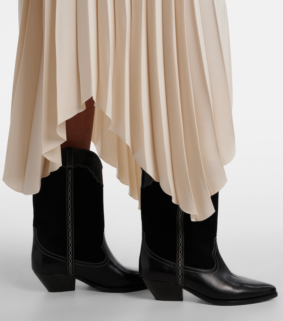 Duerte 40 leather and suede cowboy boots | Isabel Marant