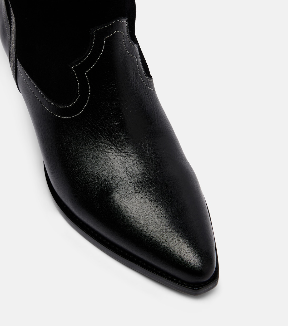 Duerte 40 leather and suede cowboy boots | Isabel Marant