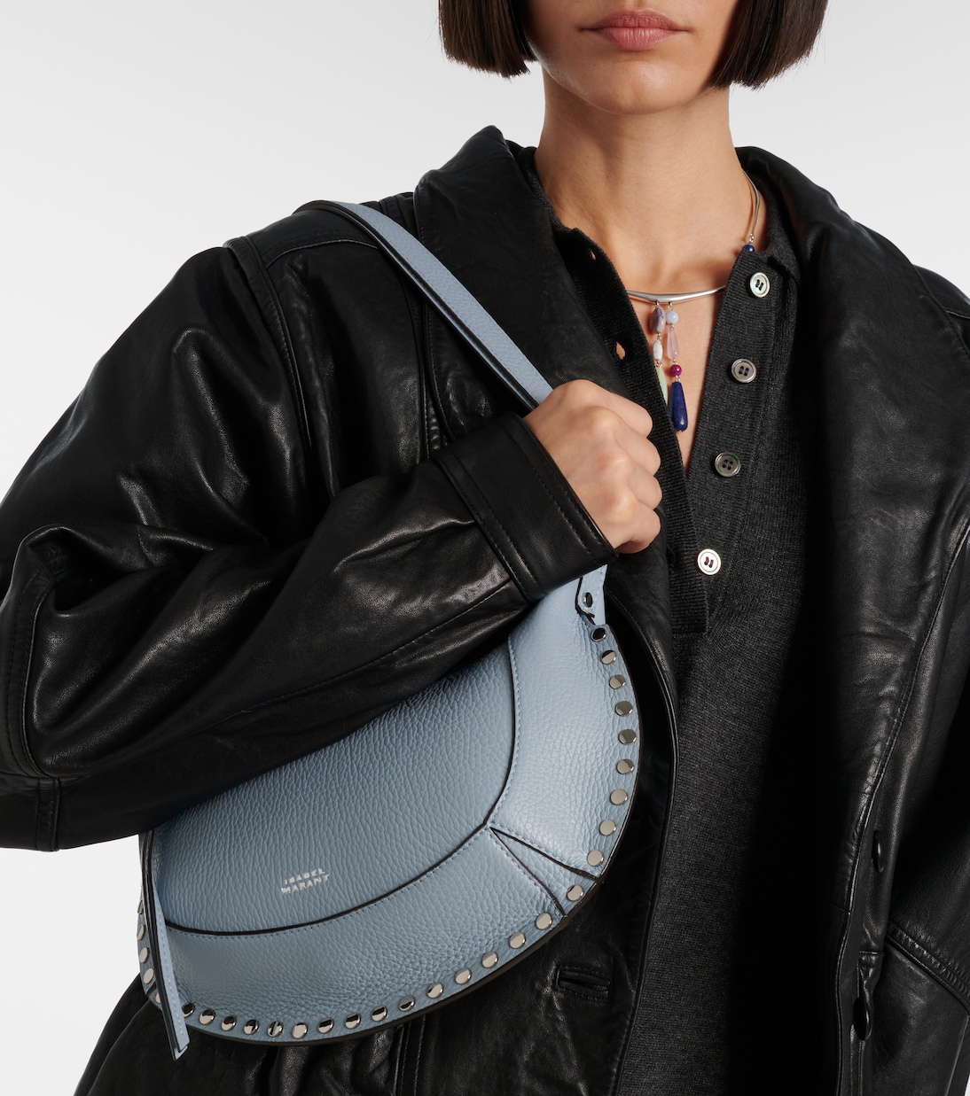 Oskan Moon leather shoulder bag | Isabel Marant