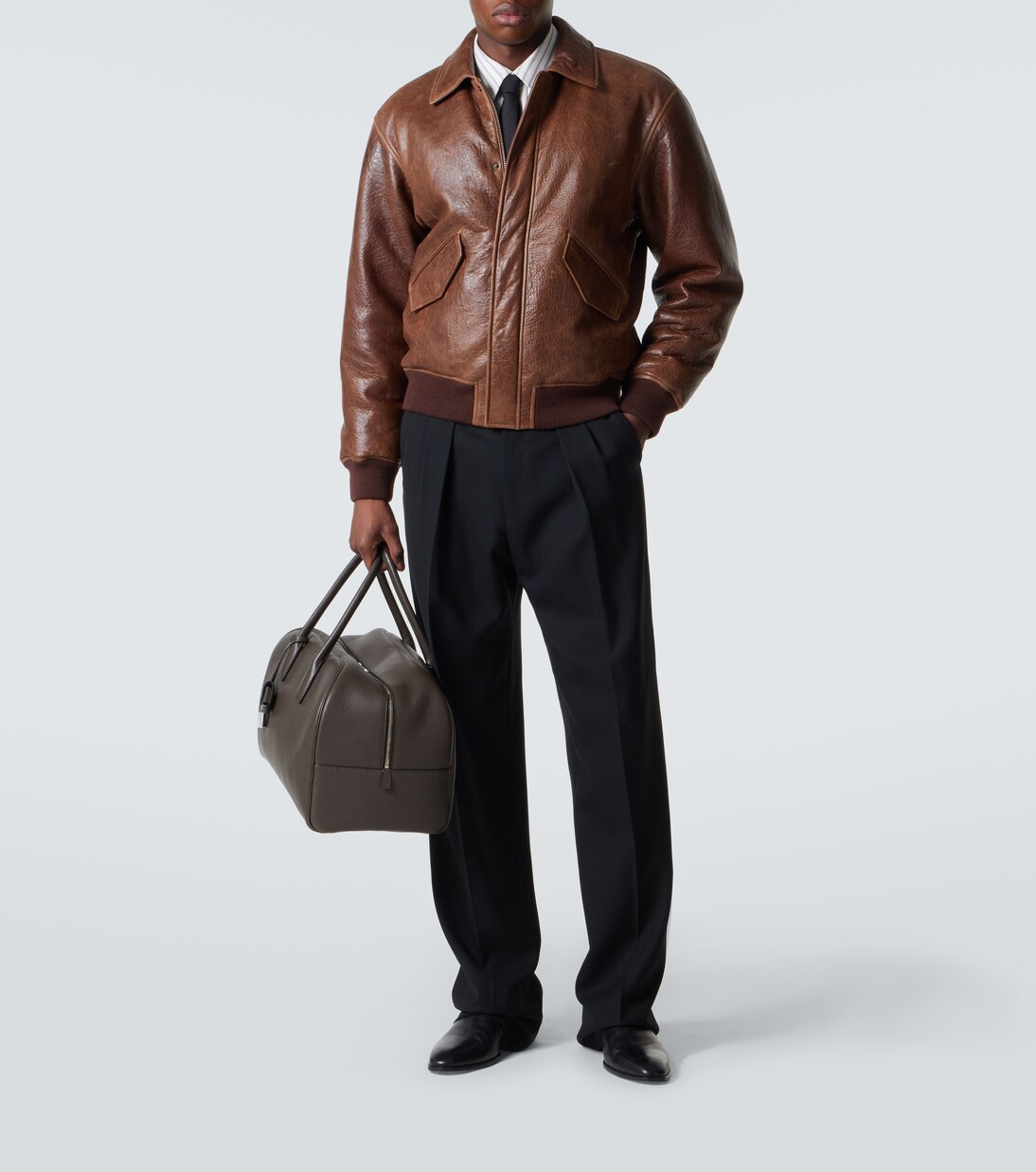 Bowling Small leather duffle bag | Saint Laurent