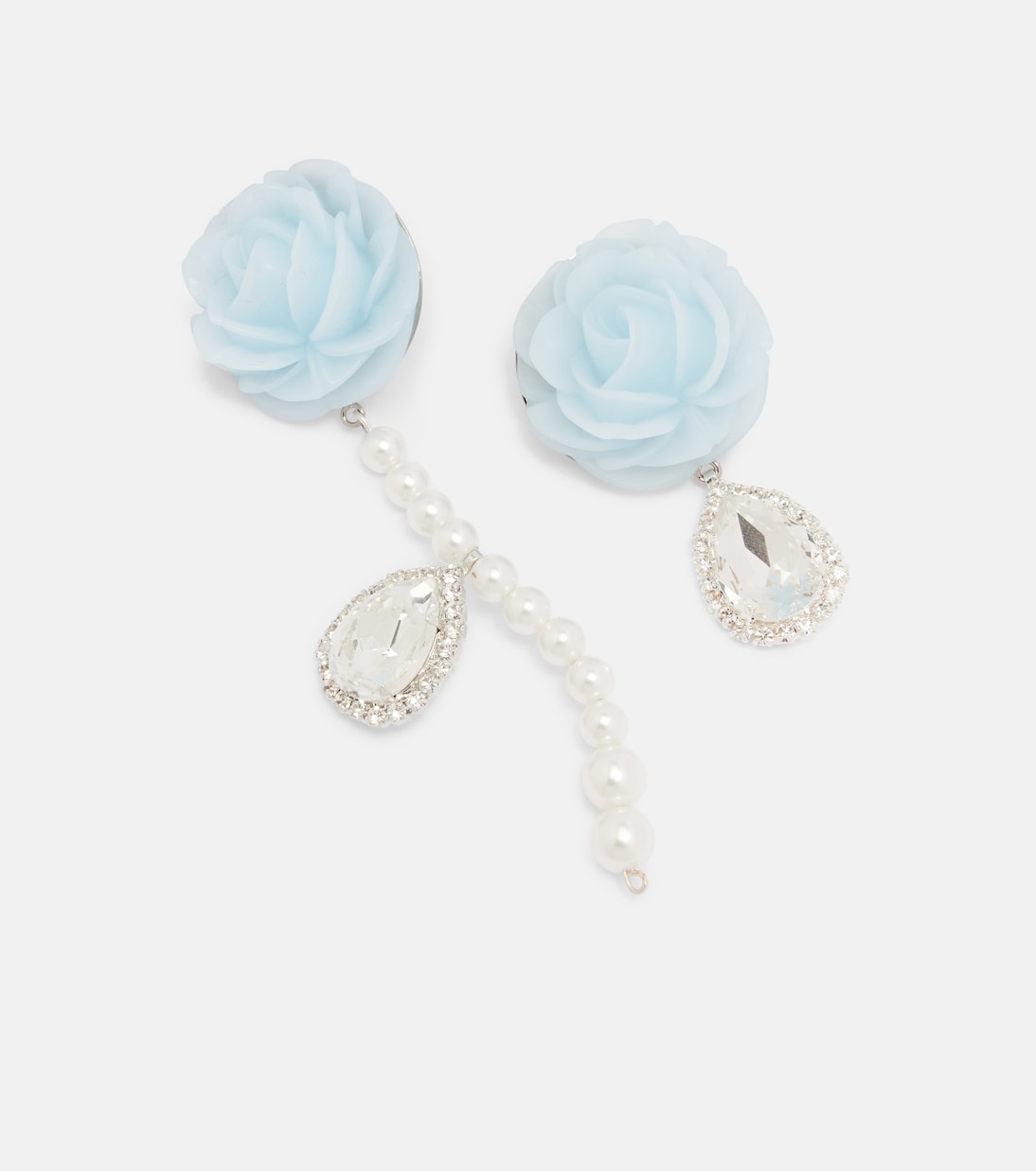 Rose embellished drop earrings | Magda Butrym