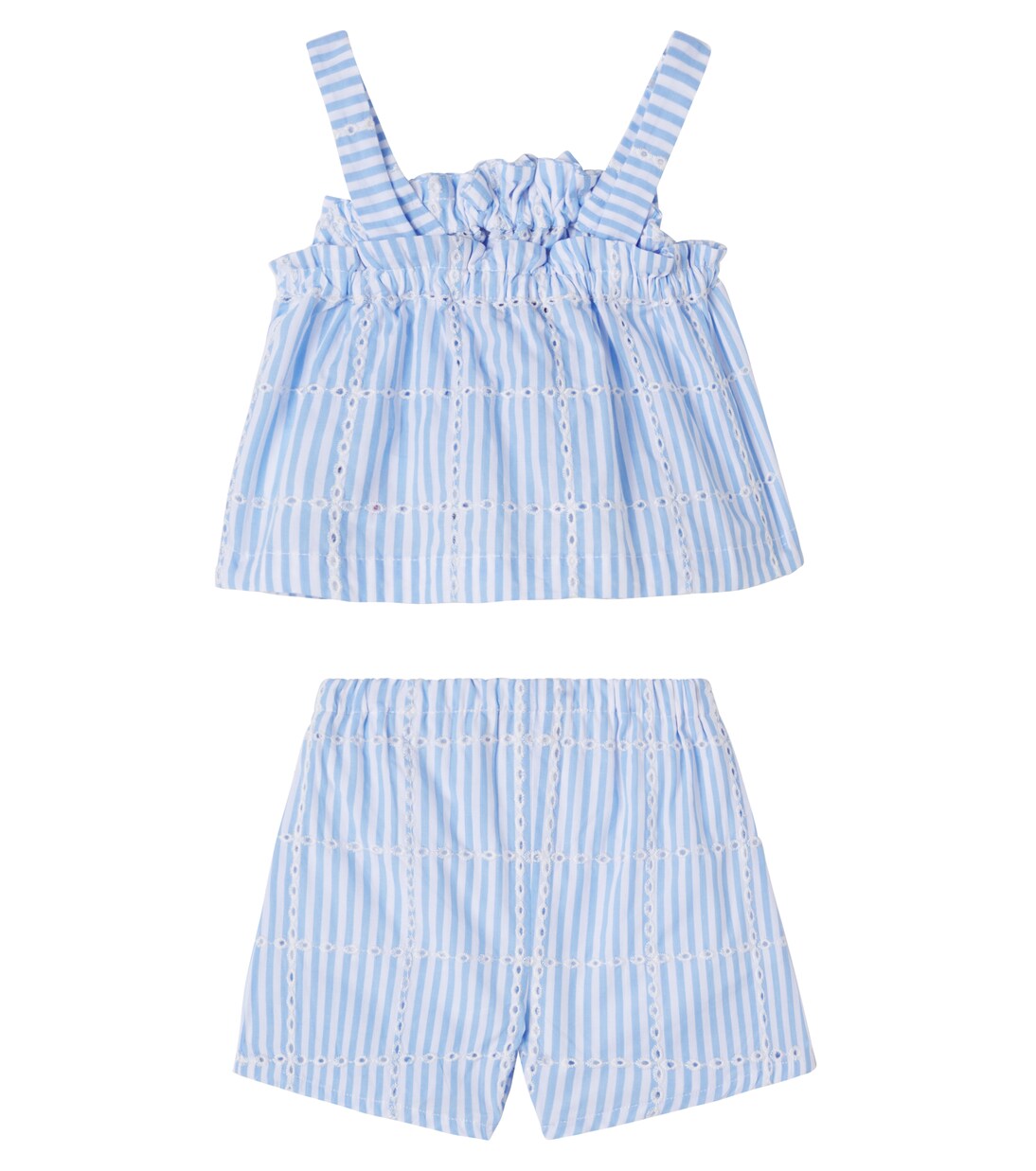 Baby - Top e shorts in cotone a righe | Tartine et Chocolat