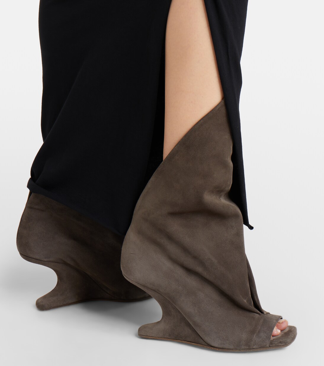 Stiefel Cantilever aus Veloursleder | Rick Owens