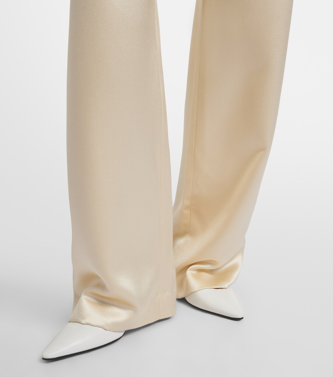 Silk satin straight pants | The Row