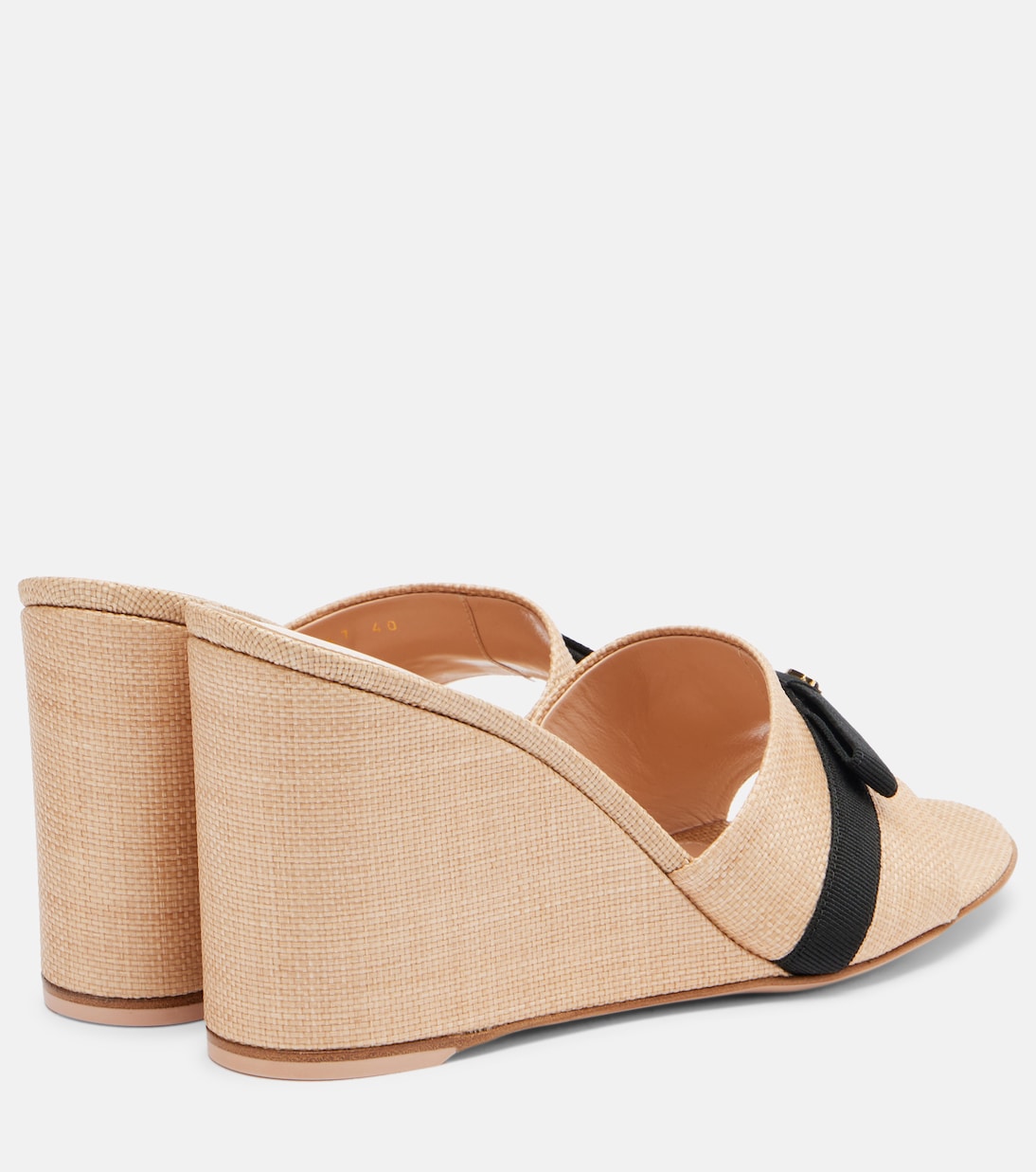 Haiti raffia wedge mules | Gianvito Rossi