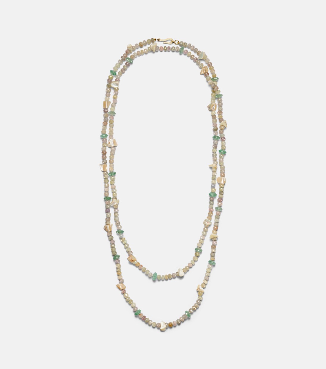 Beaded necklace with gemstones | Ileana Makri