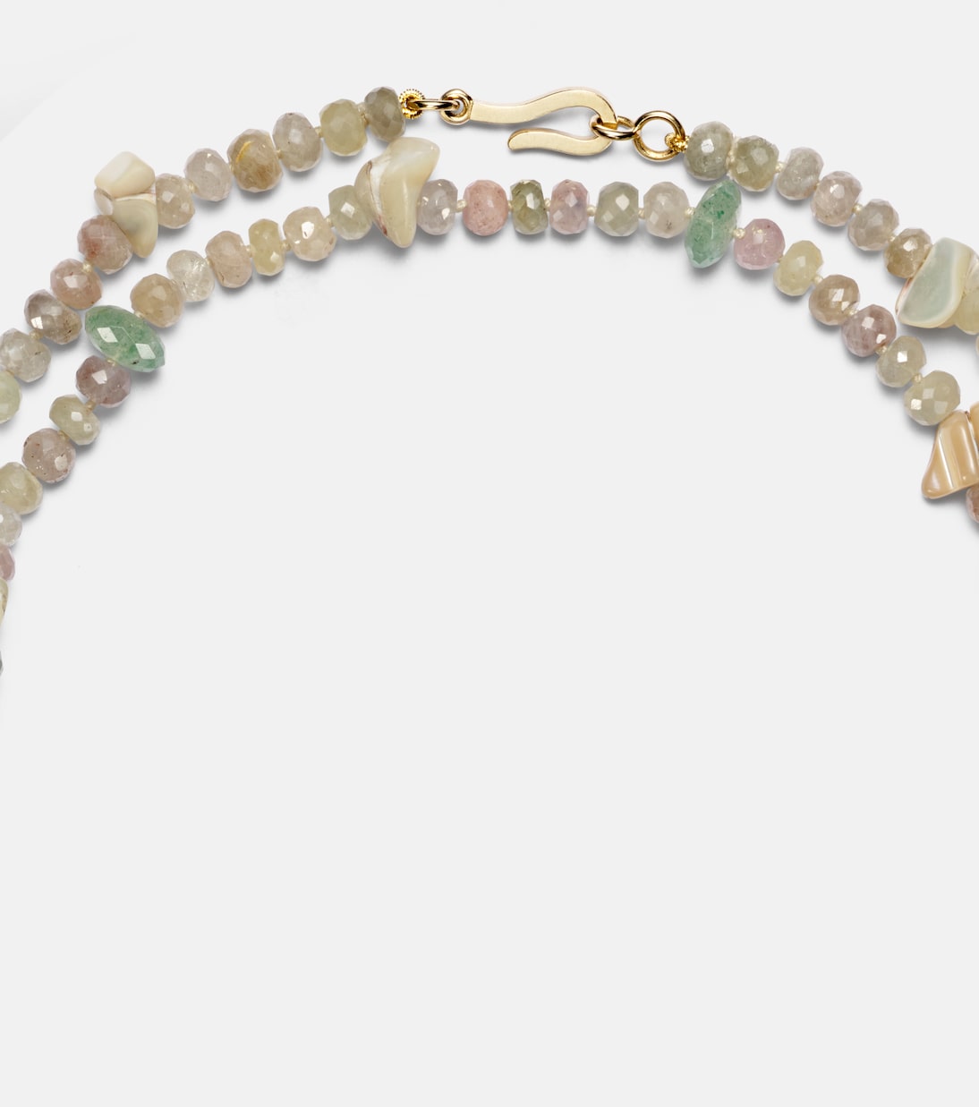 Beaded necklace with gemstones | Ileana Makri
