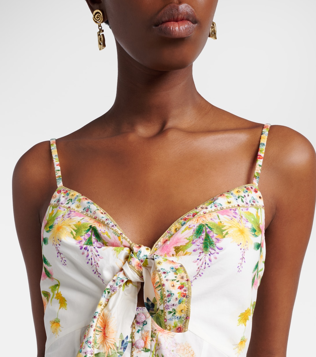 Bedrucktes Minikleid aus Baumwolle | Camilla