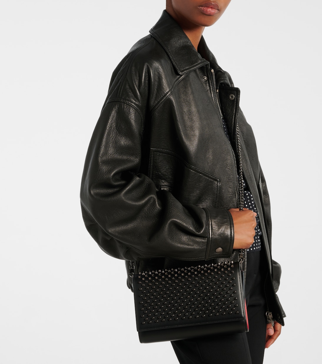 Paloma embellished leather clutch | Christian Louboutin