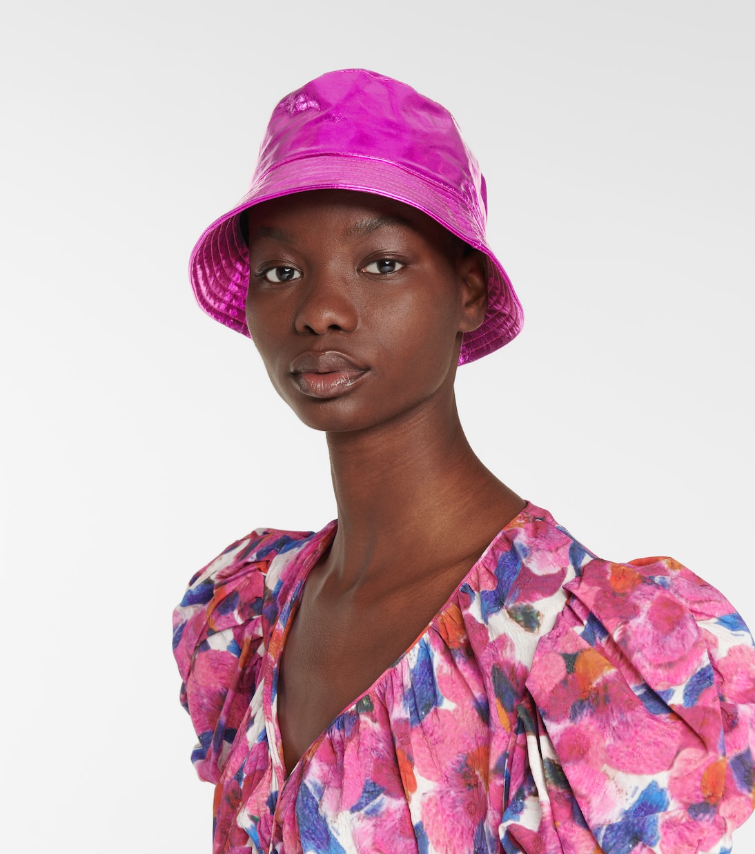 Cappello da pescatore in pelle metallizzata | Isabel Marant