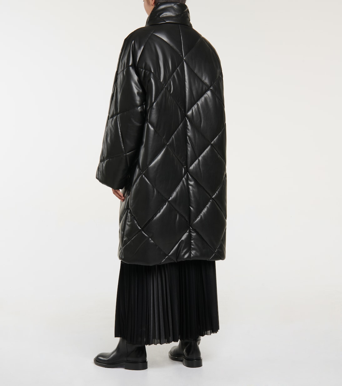 Anissa quilted faux leather coat | Stand Studio