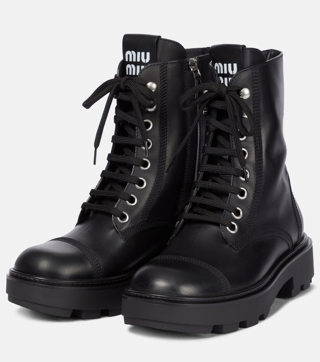 Anfibi in pelle | Miu Miu