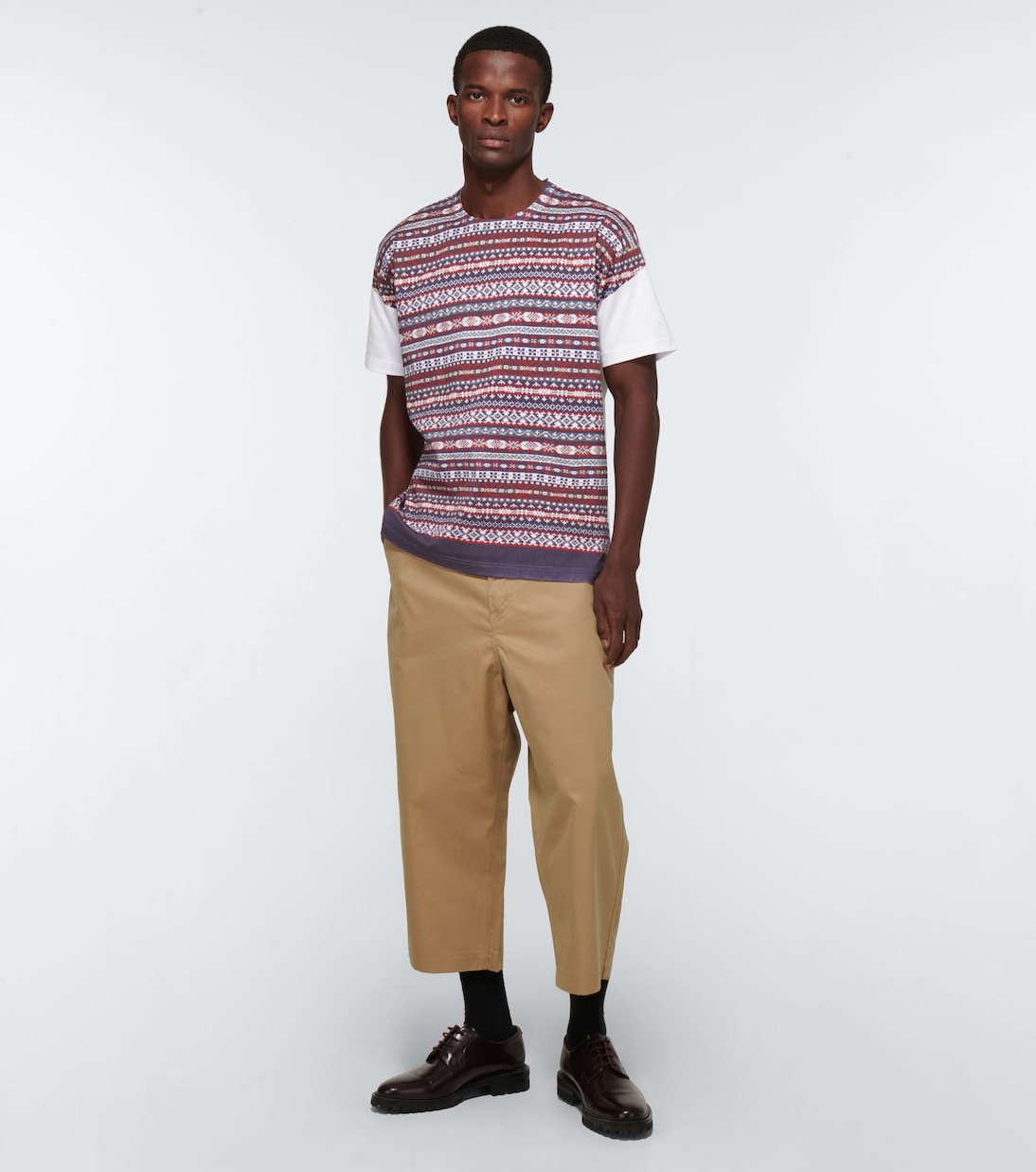T-shirt in cotone con stampa | Junya Watanabe