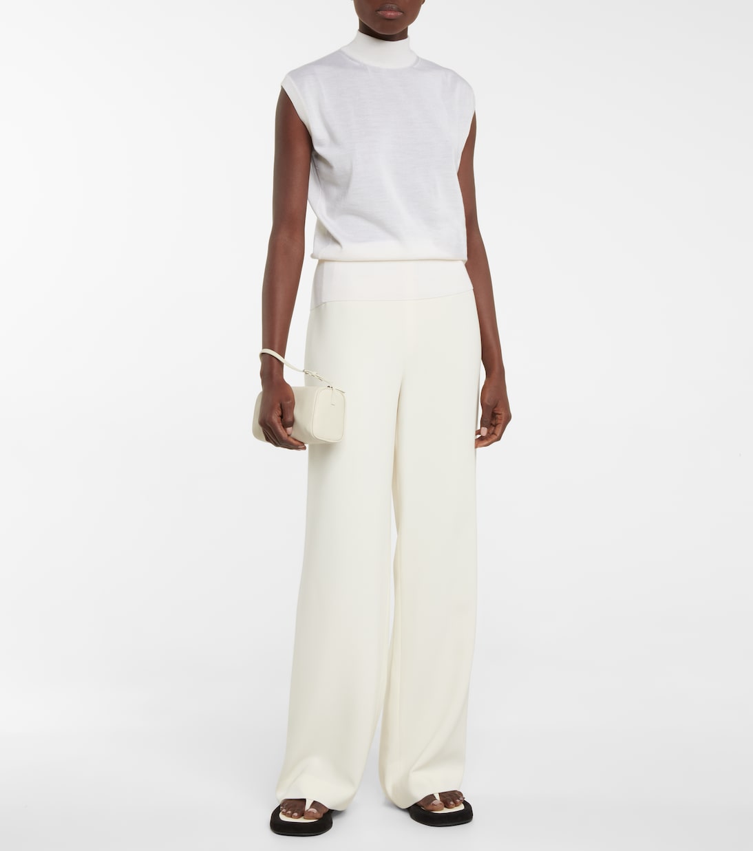 Sandali infradito Ginza in pelle e suede | The Row