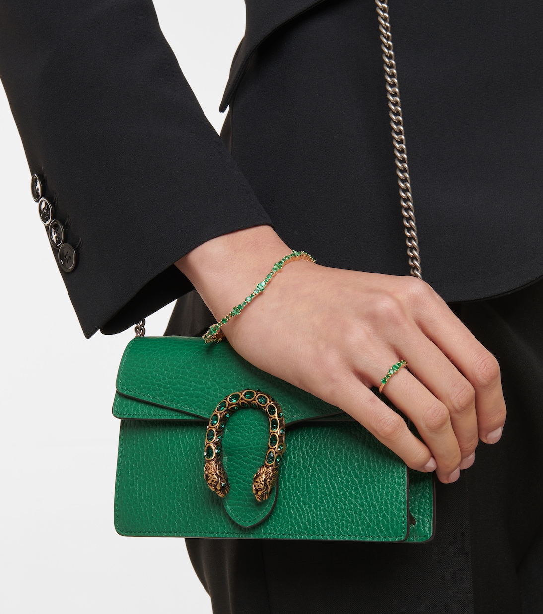 Bracelet Rivulet en or 18 ct et émeraudes | Ileana Makri