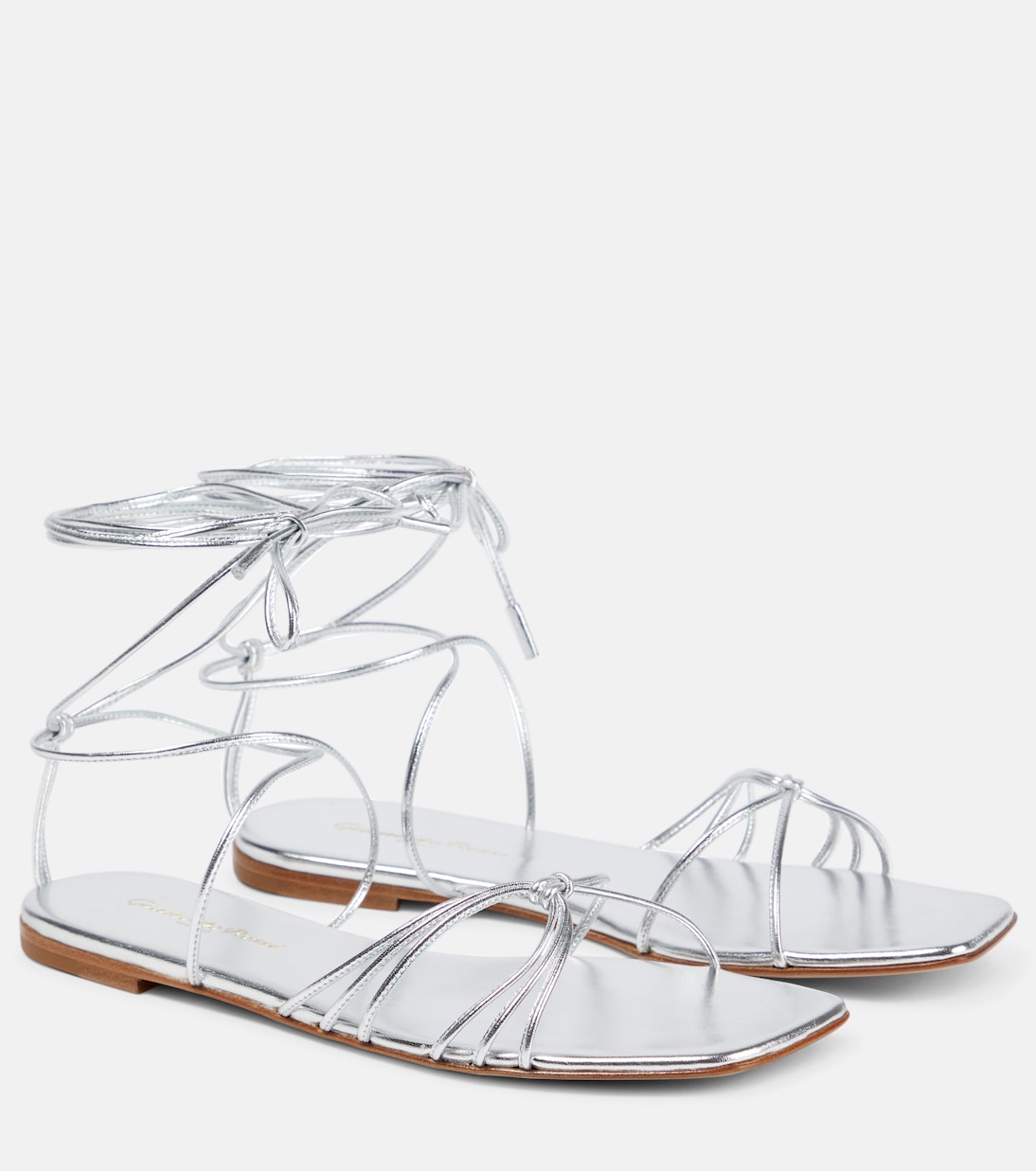 Sandali Sylvie in pelle metallizzata | Gianvito Rossi